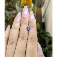 1.50 Ct. Bluish Purple Sapphire from Ceylon (Sri Lanka) Life Style