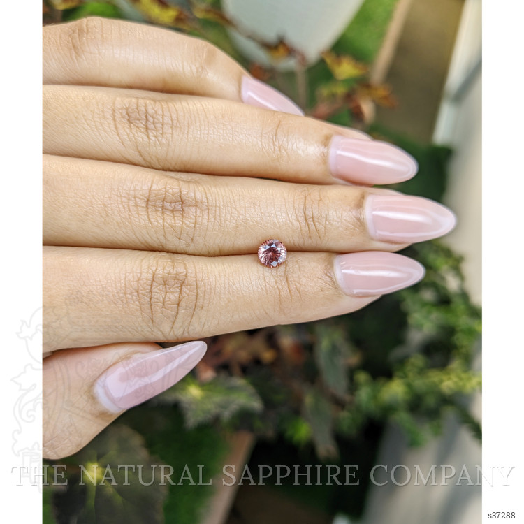 0.85 Ct. Pinkish Brown Sapphire from Ceylon (Sri Lanka)