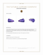 2.65 Ct. Pinkish Purple Rough Sapphire Crystal from Ceylon (Sri Lanka) Appraisal