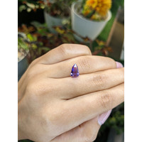 2.65 Ct. Pinkish Purple Rough Sapphire Crystal from Ceylon (Sri Lanka) Life Style