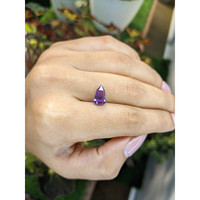 2.65 Ct. Pinkish Purple Rough Sapphire Crystal from Ceylon (Sri Lanka) Life Style