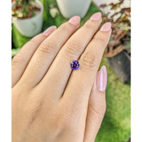 1.32 Ct. Bluish Purple Sapphire from Ceylon (Sri Lanka) Life Style