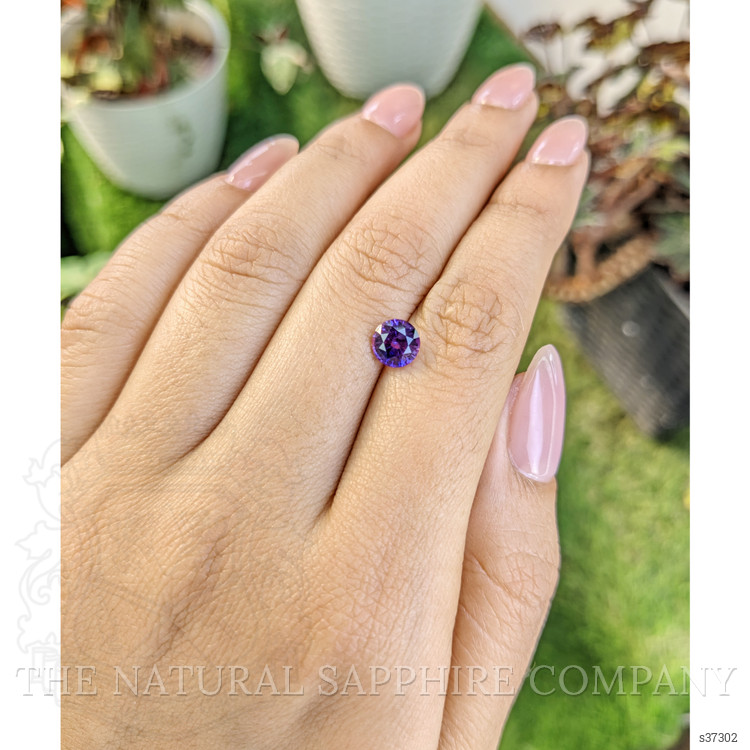 1.32 Ct. Bluish Purple Sapphire from Ceylon (Sri Lanka)