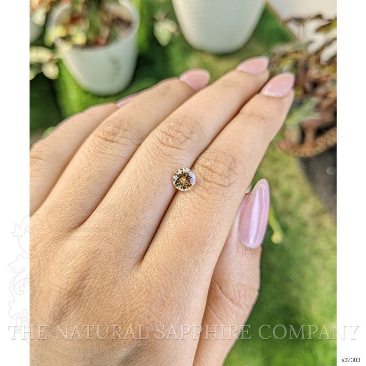 0.96 Ct. Yellowish Brown Sapphire from Ceylon (Sri Lanka)