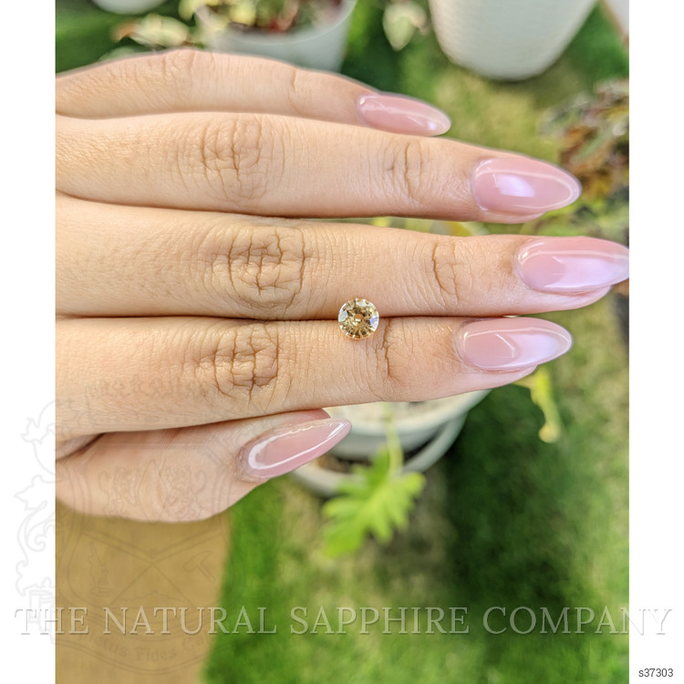 0.96 Ct. Yellowish Brown Sapphire from Ceylon (Sri Lanka)