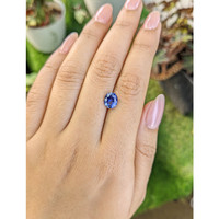 1.60 Ct. Blue Sapphire from Ceylon (Sri Lanka) Life Style