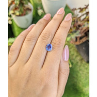 2.09 Ct. Blue Sapphire from Ceylon (Sri Lanka) Life Style