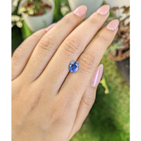 1.88 Ct. Blue Sapphire from Ceylon (Sri Lanka) Life Style