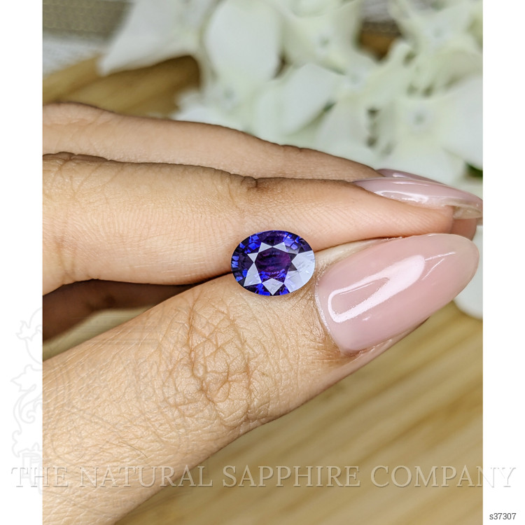 1.84 Ct. Purplish Blue Sapphire from Ceylon (Sri Lanka)