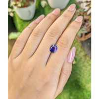 1.84 Ct. Purplish Blue Sapphire from Ceylon (Sri Lanka) Life Style