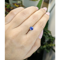 0.89 Ct. Blue Sapphire from Ceylon (Sri Lanka) Life Style