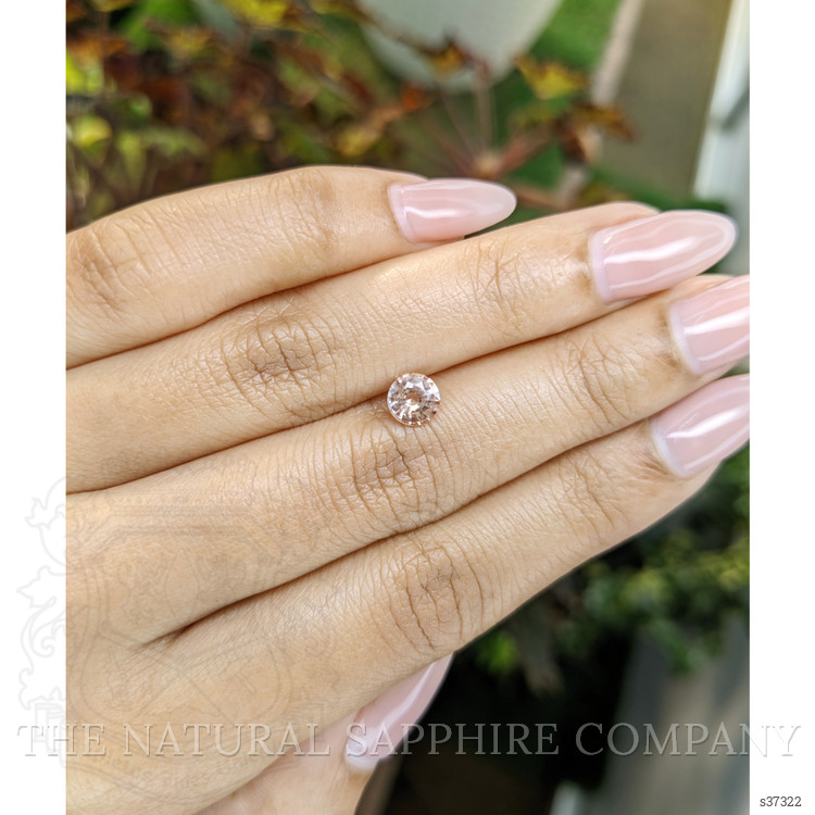 0.82 Ct. Peach Sapphire from Ceylon (Sri Lanka)