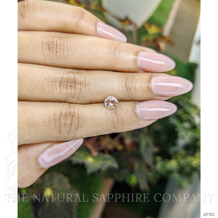 0.82 Ct. Peach Sapphire from Ceylon (Sri Lanka)