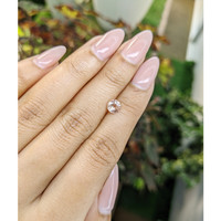 0.82 Ct. Peach Sapphire from Ceylon (Sri Lanka) Life Style