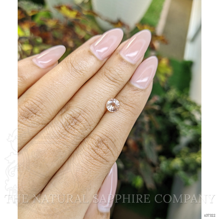 0.82 Ct. Peach Sapphire from Ceylon (Sri Lanka)