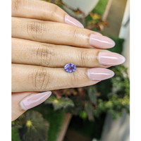 1.53 Ct. Violet Sapphire from Ceylon (Sri Lanka) Life Style