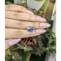 5.48 Ct. Blue Sapphire from Ceylon (Sri Lanka) Life Style