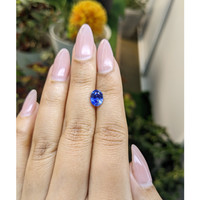 2.09 Ct. Blue Sapphire from Ceylon (Sri Lanka) Life Style