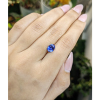2.09 Ct. Blue Sapphire from Ceylon (Sri Lanka) Life Style