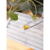 3.10 Ct. Orangish Yellow Sapphire from Ceylon (Sri Lanka) Life Style