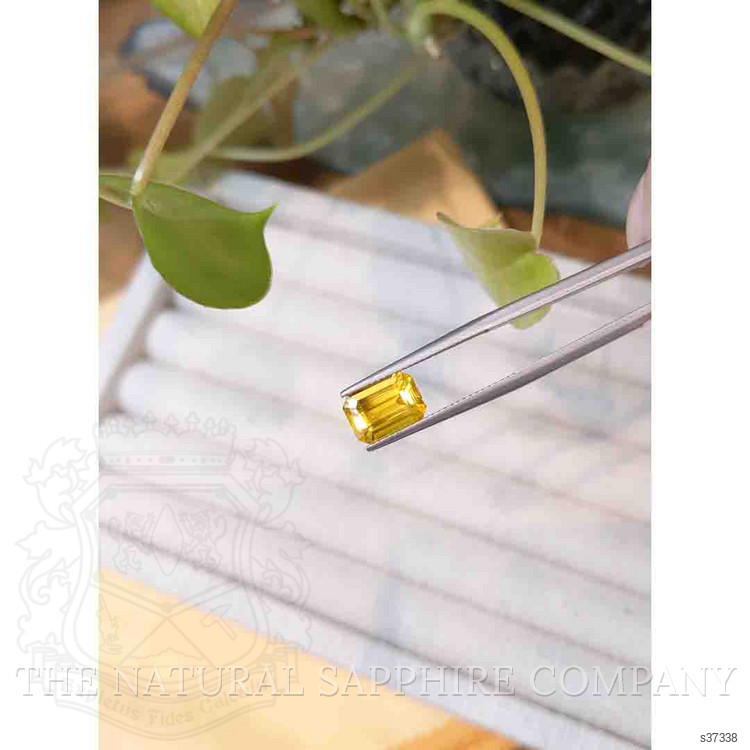 3.10 Ct. Orangish Yellow Sapphire from Ceylon (Sri Lanka)