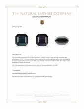 5.08 Ct. Color Change Sapphire from Ceylon (Sri Lanka) Appraisal