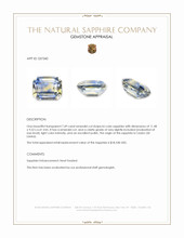 7.49 Ct. Bi Color Sapphire from Ceylon (Sri Lanka) Appraisal