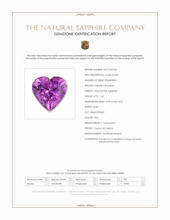 1.43 Ct. Purple Sapphire from Ceylon (Sri Lanka) Scan Report