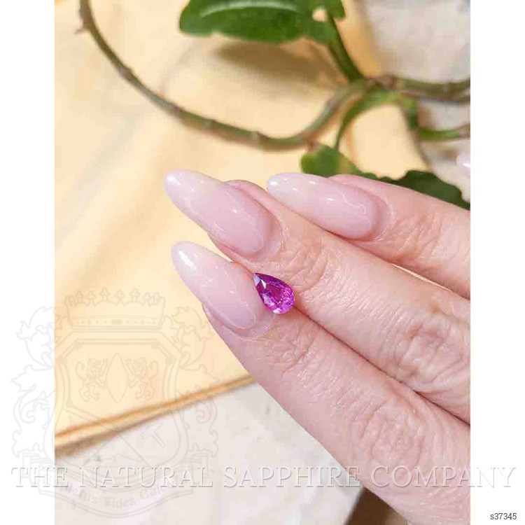 1.45 Ct. Purplish Pink Sapphire from Ceylon (Sri Lanka)