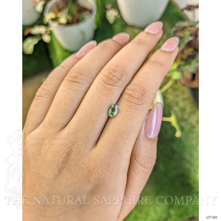 0.90 Ct. Green Sapphire from Madagascar