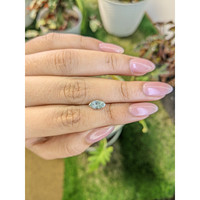 1.24 Ct. Green Sapphire from Madagascar Life Style