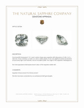 1.01 Ct. Grey Sapphire from Madagascar Appraisal
