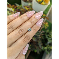 0.72 Ct. Green Sapphire from Madagascar Life Style