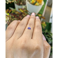 0.57 Ct. Pinkish Purple Sapphire from Madagascar Life Style