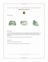 0.50 Ct. Yellowish Green Sapphire from Madagascar Appraisal