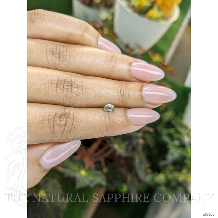 0.50 Ct. Yellowish Green Sapphire from Madagascar