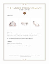 0.47 Ct. Peach Sapphire from Madagascar Appraisal