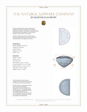 0.47 Ct. Peach Sapphire from Madagascar 3 D Scan Report