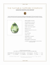 0.60 Ct. Green Sapphire from Madagascar Scan Report