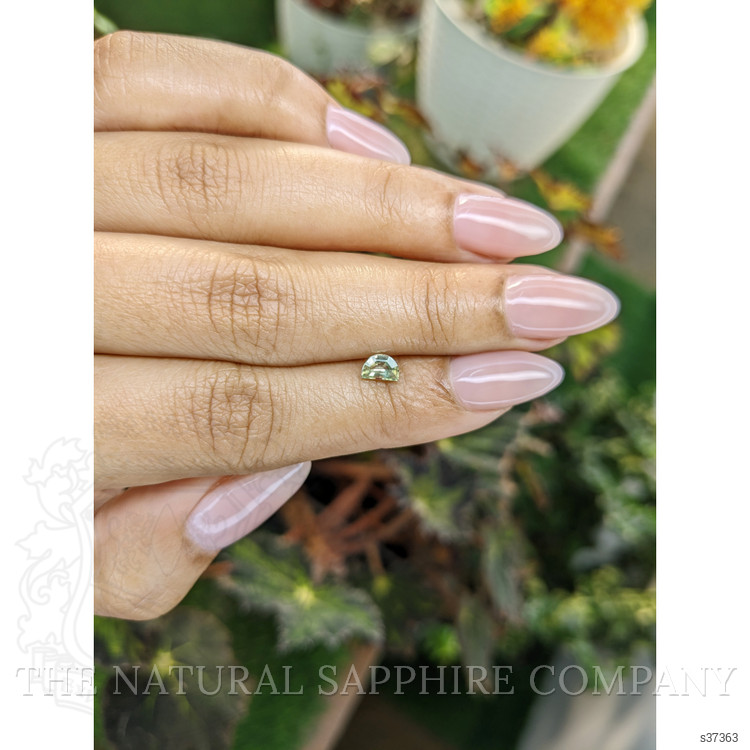 0.49 Ct. Yellowish Green Sapphire from Madagascar