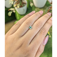 0.63 Ct. Green Sapphire from Madagascar Life Style