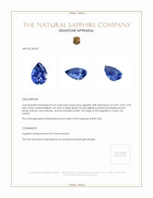 0.59 Ct. Blue Sapphire from Ceylon (Sri Lanka) Appraisal
