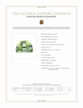 0.36 Ct. Yellowish Green Sapphire from Madagascar Scan Report