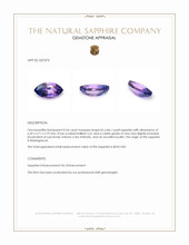 0.54 Ct. Bi Color / Parti Sapphire from Madagascar Appraisal