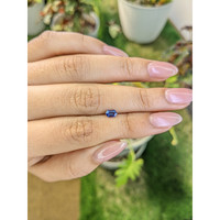 0.44 Ct. Blue Sapphire from Madagascar Life Style