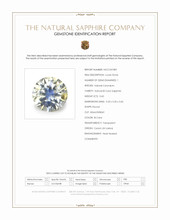 0.60 Ct. Bi Color Sapphire from Ceylon (Sri Lanka) Scan Report