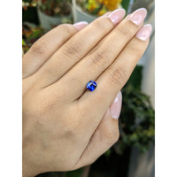 1.10 Ct. Blue Sapphire from Ceylon (Sri Lanka) Life Style