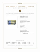 1.18 Ct. Bi Color / Parti Sapphire from Ceylon (Sri Lanka) Scan Report