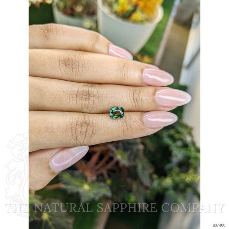 2.03 Ct. Bluish Green Sapphire from Ceylon (Sri Lanka)