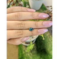 1.44 Ct. Greenish Blue Sapphire from Ceylon (Sri Lanka) Life Style